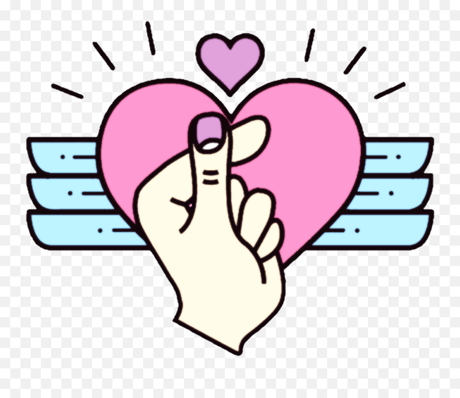 Logo Finger Heart Transparent Cartoon - Jingfm Finger Heart Png Emoji,Finger Heart Emoji