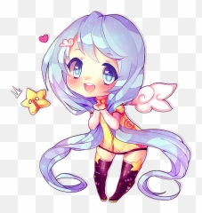Cute Anime Chibi Kwaii Star Sticker - Yamio Chibi Emoji,Weird Emotions