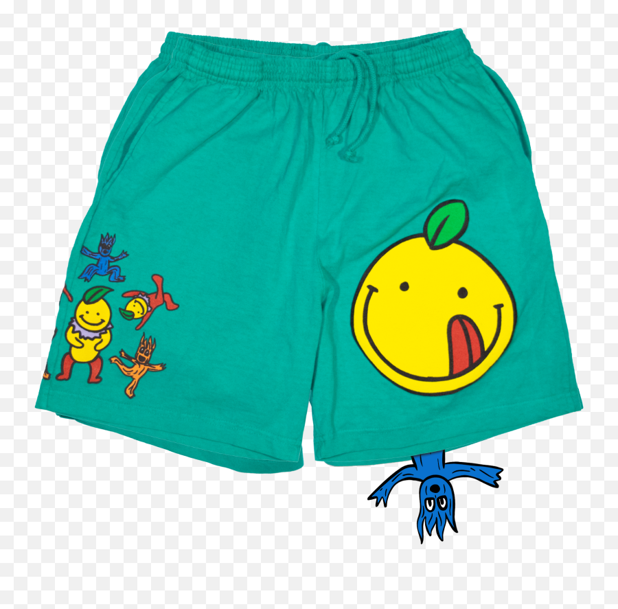 Lenny X Lemon Man Shorts - Lyrical Lemonade X Lenny Emoji,Boxer Emoticon