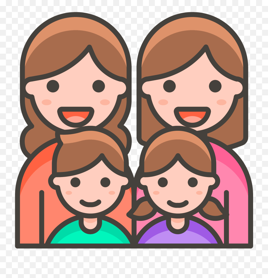 Family Woman Woman Girl Boy Emoji Clipart Free Download - Office Worker Icon Png,Boy Emoji