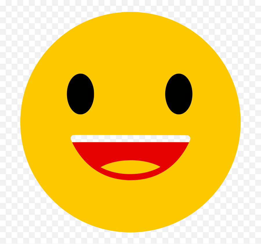 Emoji Laughing U2013 Free Svg Clipart - Wide Grin,Small + Emoji