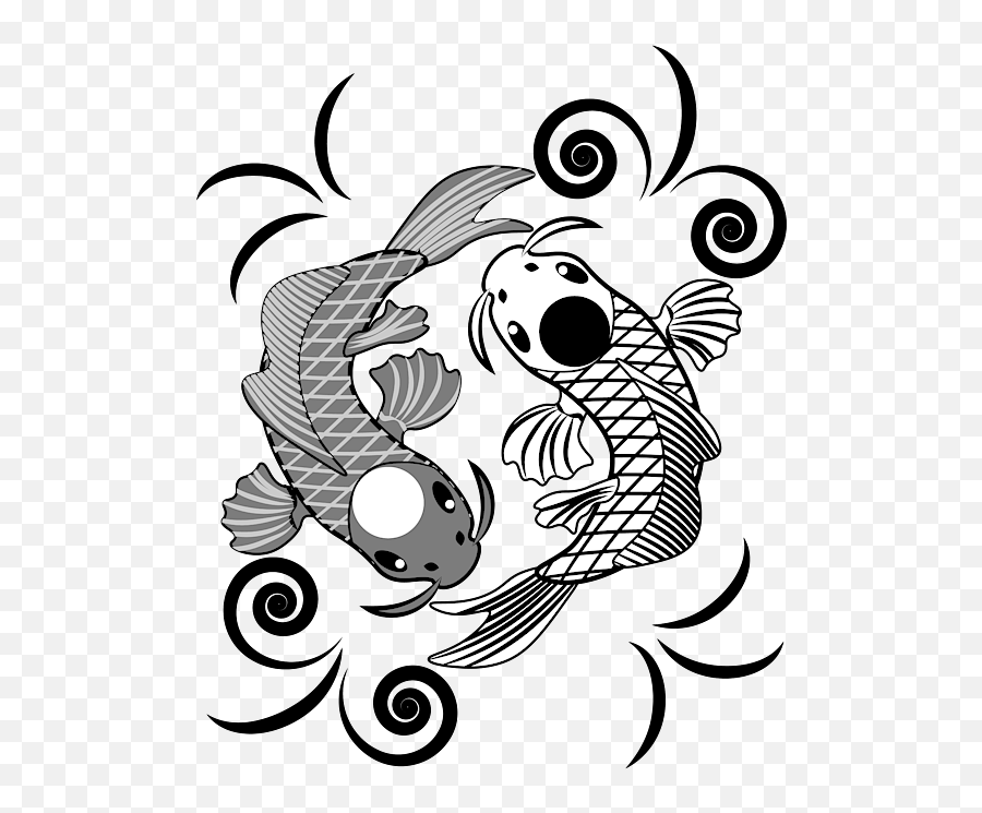 Koi Fish Karma Yin Yang Fate Spiritual Gift Kids T - Shirt Yin Yang Koi Fish Emoji,Ying Yang Emoticon