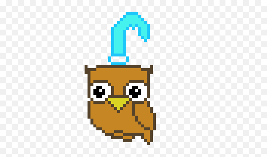 Pixel Art Gallery - Owl Pixel Art Emoji,Collison Emoticon Png