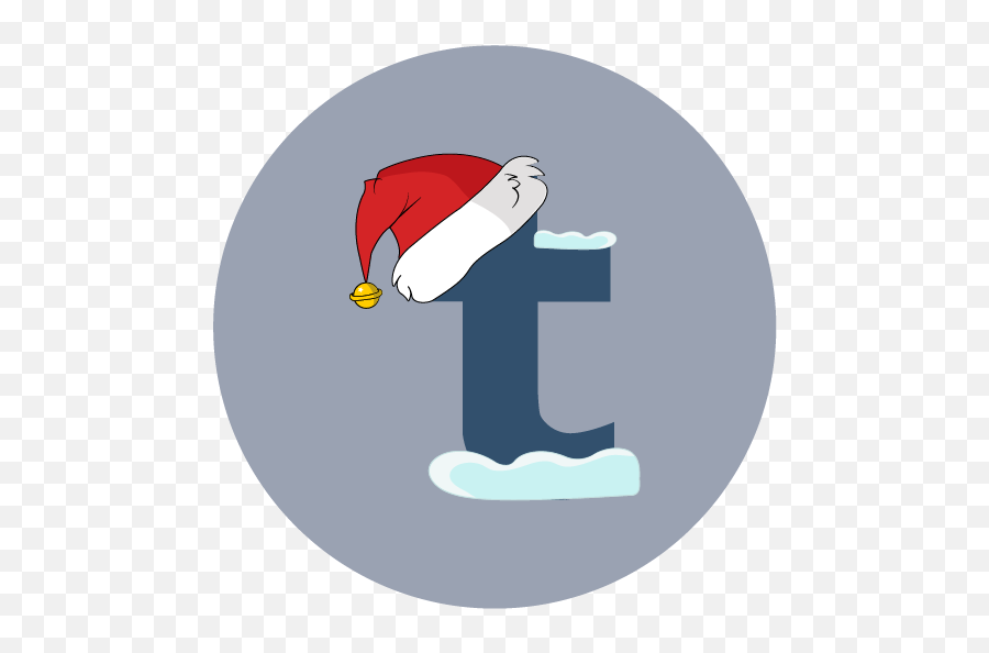 Tumblr Christmas Santa Hat Snow Icon - Free Download Christmas Tumblr Logo Emoji,Tumblr Team Cap Emoji Transparent