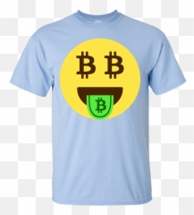 Download Hd Bitcoin Emoji T - Short Sleeve,Shirt Emoji