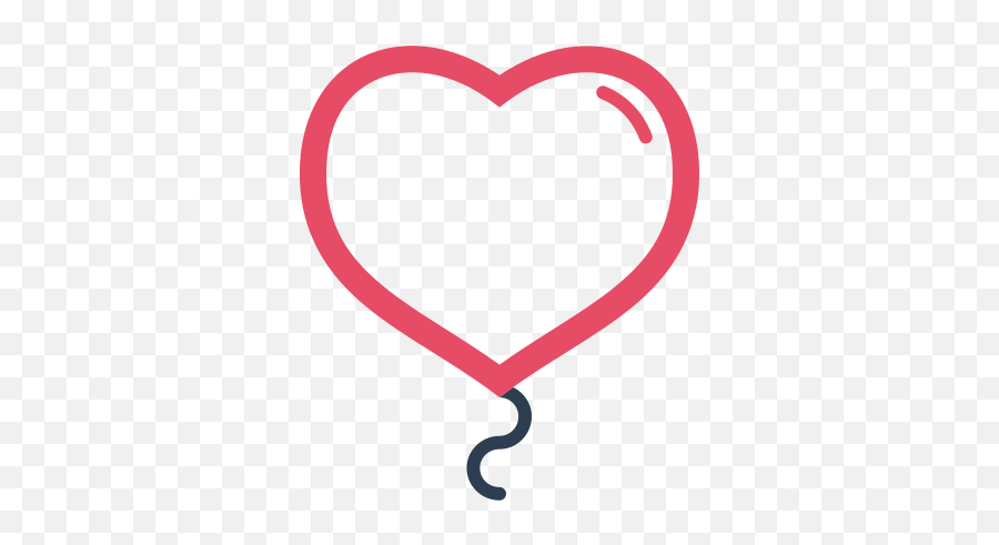 Baloon Love Heart Free Icon Of Valentines Day - Valentines Day Png Icon Emoji,Coracao Amor Emoticon
