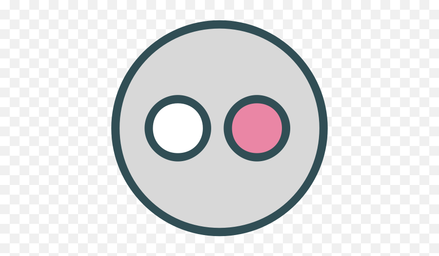Flickr Circle Shape Robot Avatar - Dot Emoji,Skype Emoticon Robot