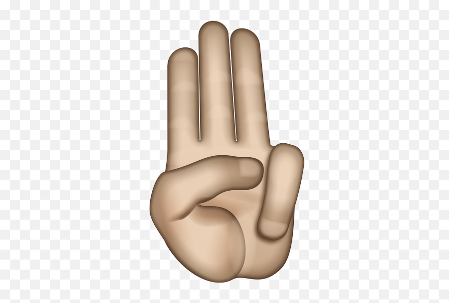Emoji Salute - 3 Finger Salute Emoji,Saluting Emoji