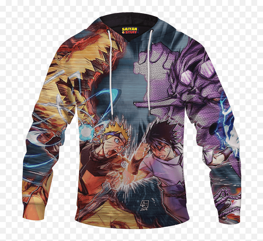 Naruto Shippuden Uzumaki Naruto Versus Sasuke Pullover - Full Sleeve Emoji,Emotion = Power In Naruto