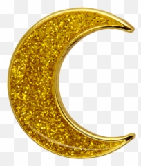 Download Moon Pin Glitter Gold - Hambledon Gold Moon Pin Emoji,Gold Sparkle Emoji Transparent