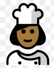 Medium - Emoji Medium Dark Skin Chef Woman,Chef Emoji?