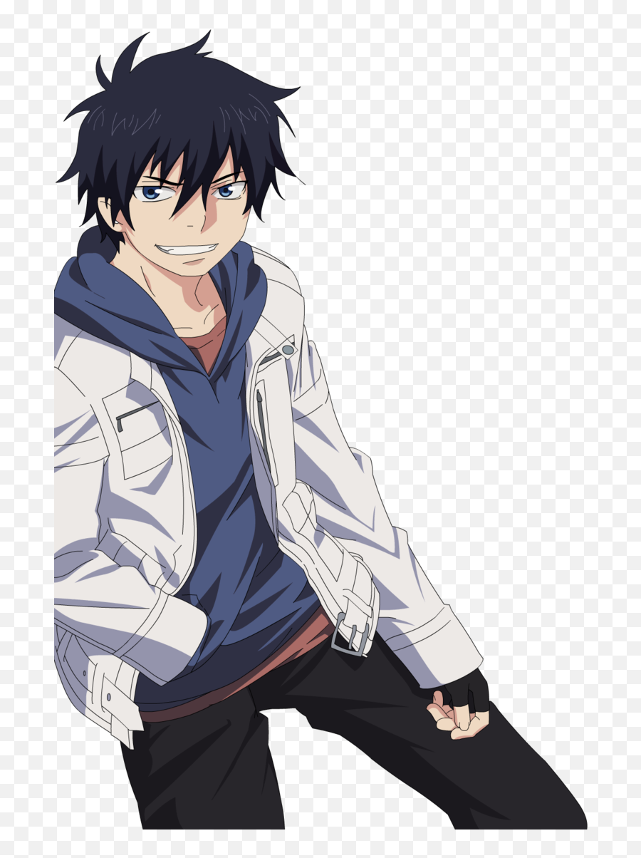 Manga Boy Anime Boy Cartoon - Rin Okumura Png Emoji,Animr Boy Emotions