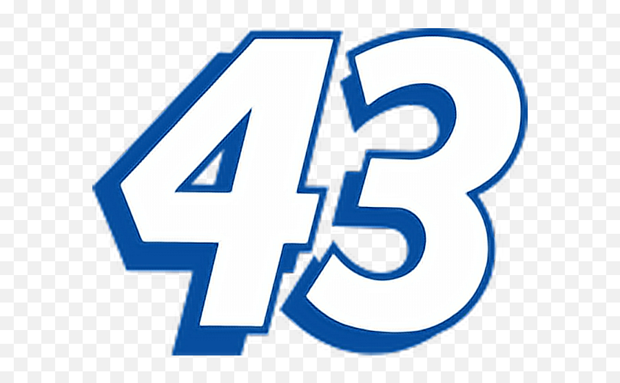 43 Nascar Number Numero Numeros Sticker By 4thecup - Nascar Number 43 Transparent Emoji,2018 Nascar Emojis