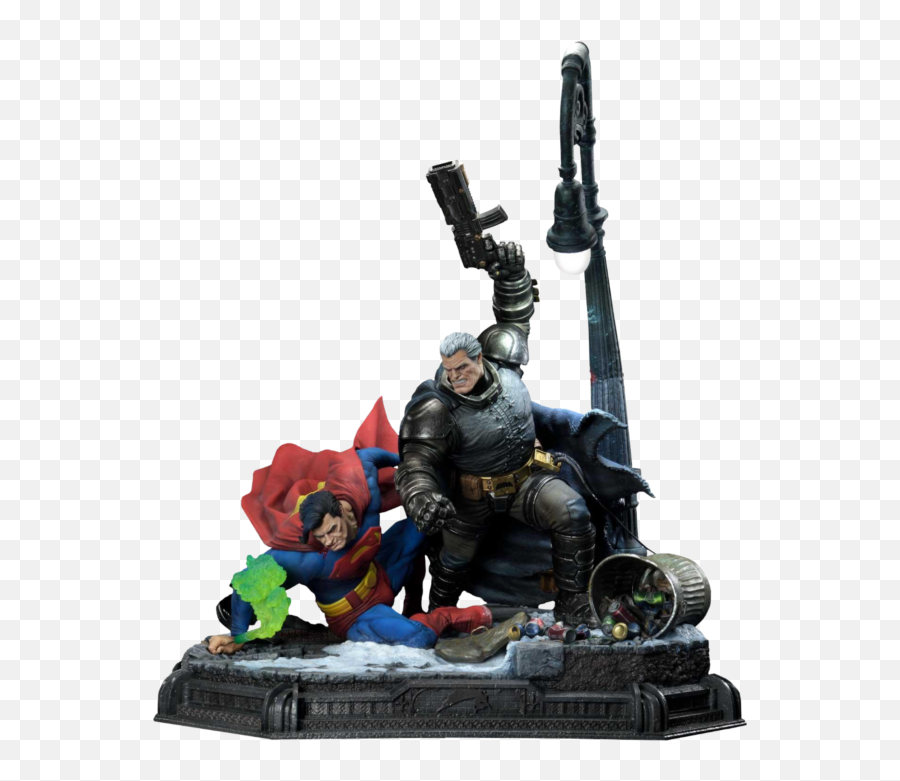 Batman The Dark Knight Returns - Batman Vs Superman Deluxe 43u201d Diorama Statue Prime 1 Studios Dark Knight 3 Batman Vs Superman Emoji,Batman Emotion