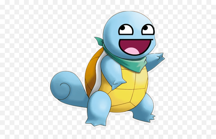 Pokemon Meme Face Stickers - Live Wa Stickers Pokemon Mystery Dungeon Squirtle Emoji,Squirtle Emoticon