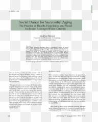 Social Dance For Successful Aging - Document Emoji,Ballroom Emotions Cds