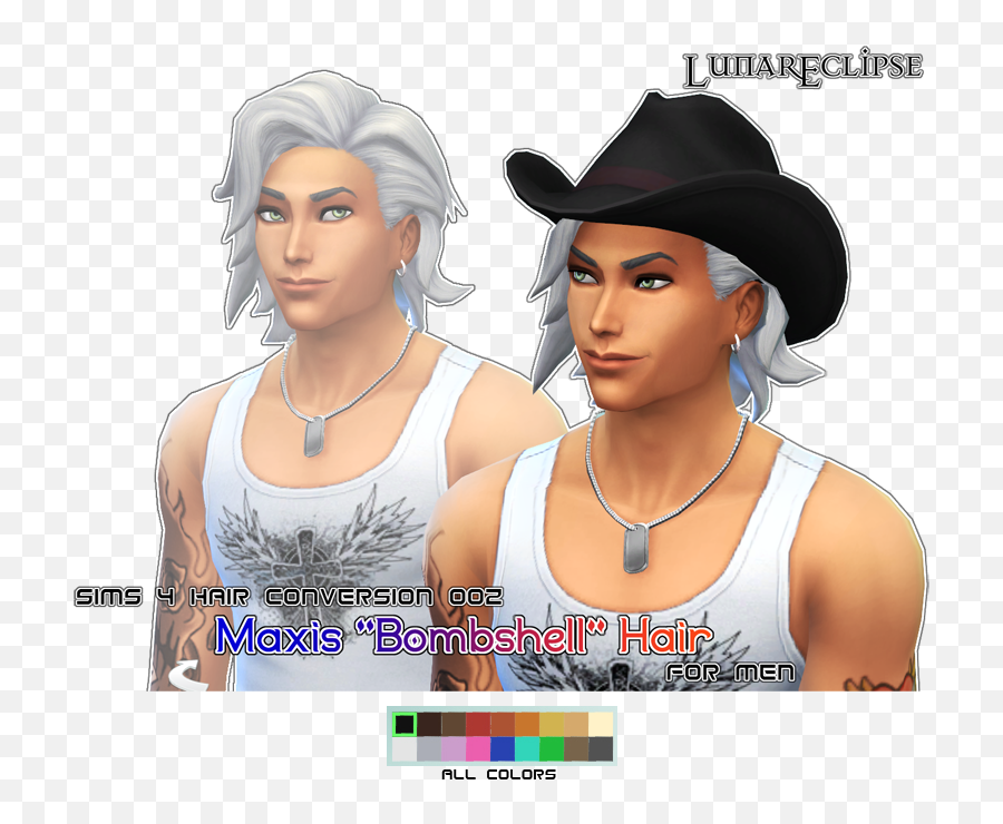 Download Tumblr Nbn0j1tezh1tlc16xo1 1280 - Long Male Hair Shaggy Hair Sims 4 Male Emoji,Sims 4 Emotion Hat