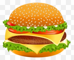 Veggie Burger Clipart School Food - Hamburger Clipart Png Emoji,Veggie Emoji