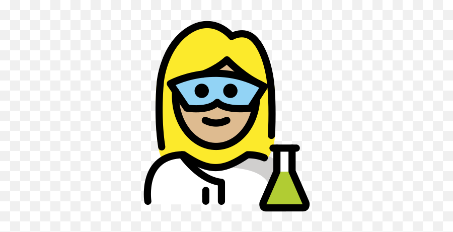 U200d Profesional De La Ciencia Mujer Tono De Piel Claro Emoji,Emoticon Corazones Babeando