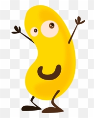 Black Bean Cartoon - Clip Art Library Emoji,Weather Emojis Smilling