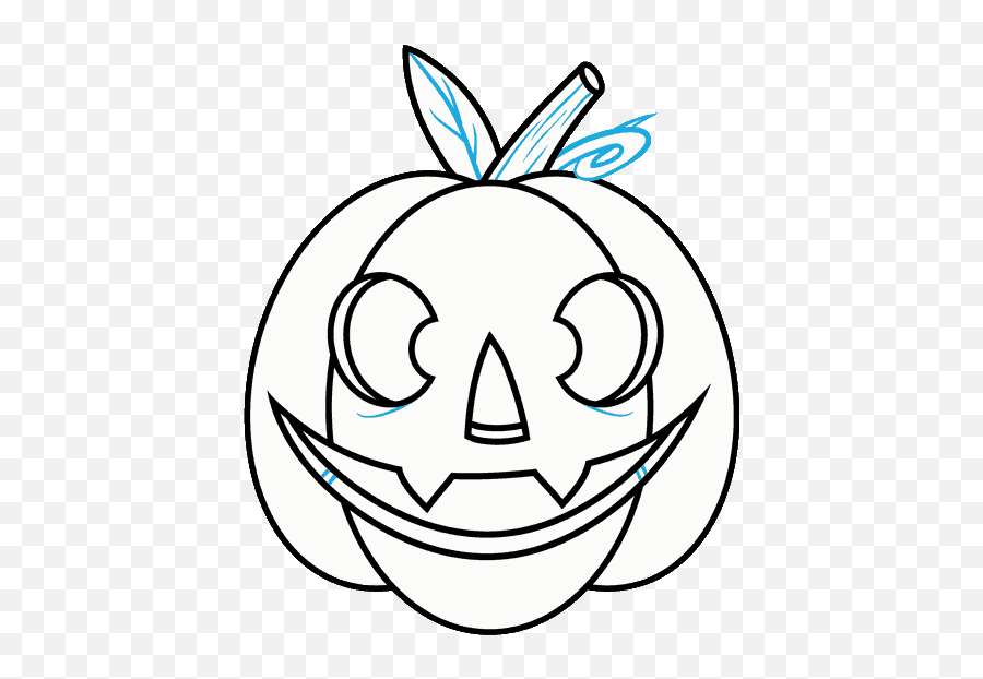 How To Draw A Jack Ou0027 Lantern - Really Easy Drawing Tutorial Emoji,Frowning Jack O Lantern Emoticon Clip Art
