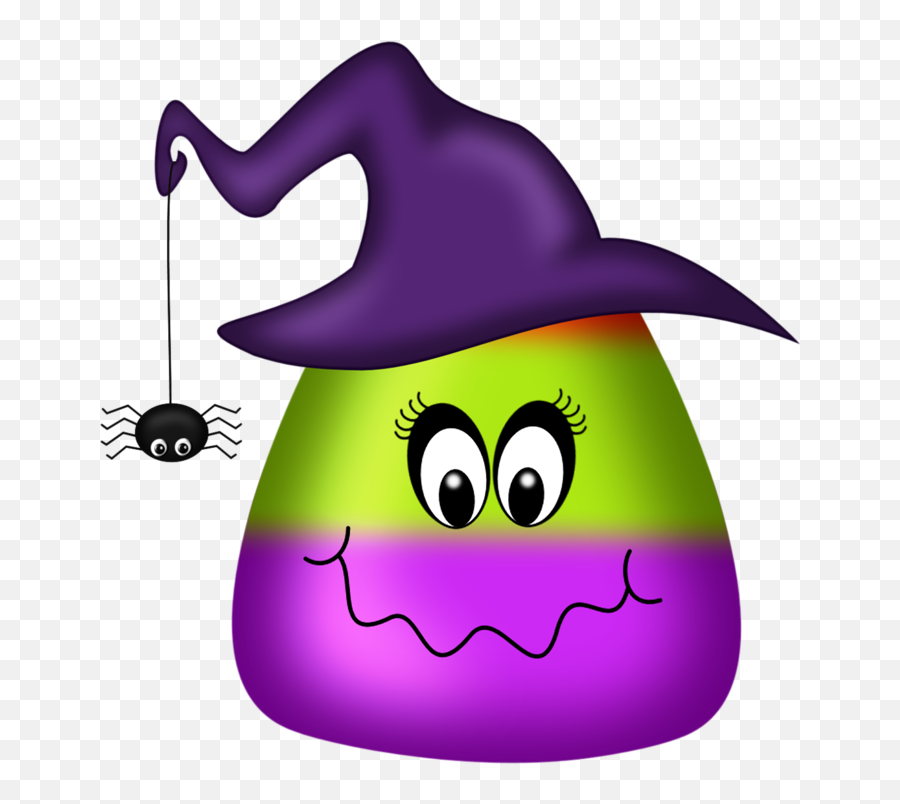 Mq Purple Candy Candycorn Whitch Sticker By Marras - Candy Corn Halloween Clipart Emoji,Candy Corn Emoji