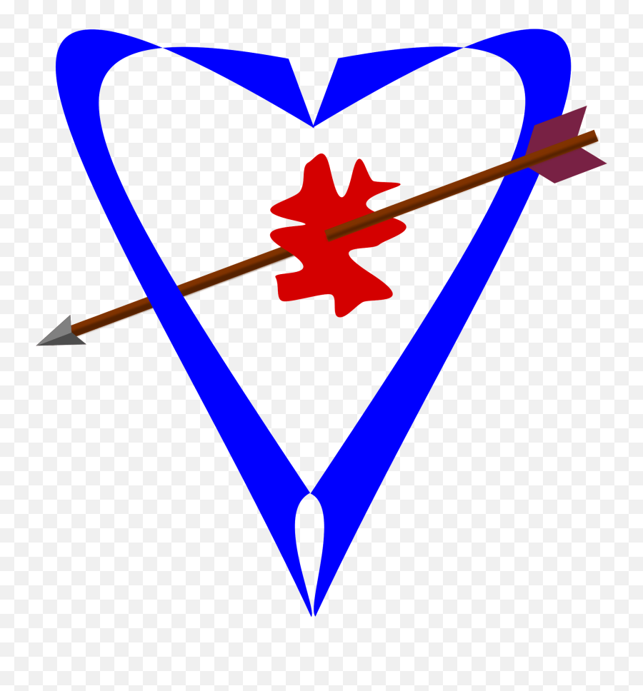 Blue Heart With Arrow Clipart Free Download Transparent Emoji,Blue Heart Heart Emoji