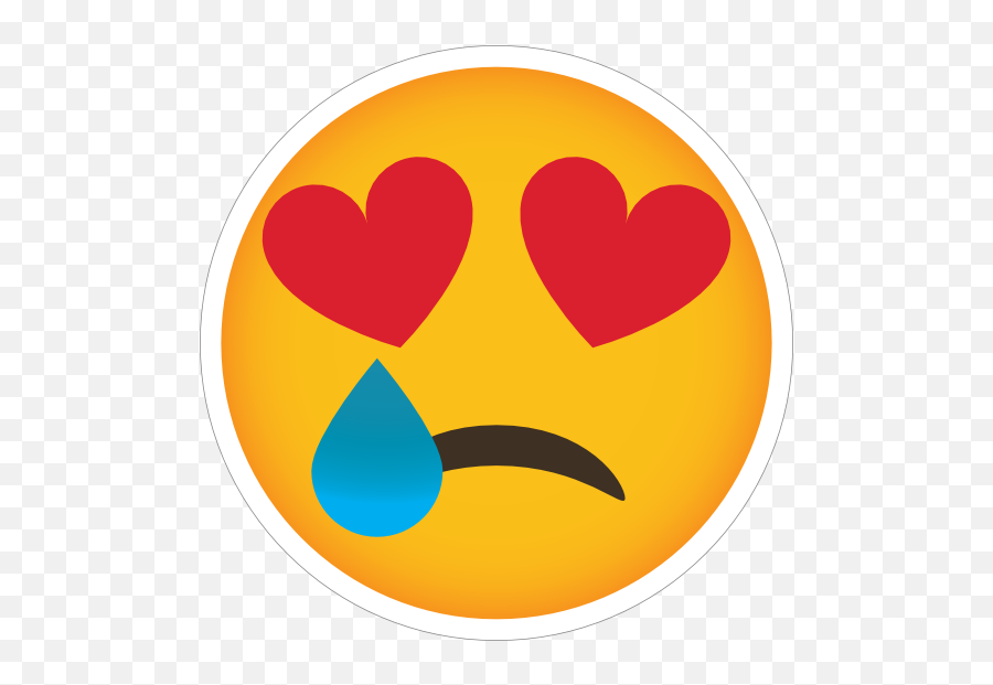 Phone Emoji Sticker Heart Eyes Heartbroken - Heart Eyes Emoji Sticker,Mississippi Flag Emoji