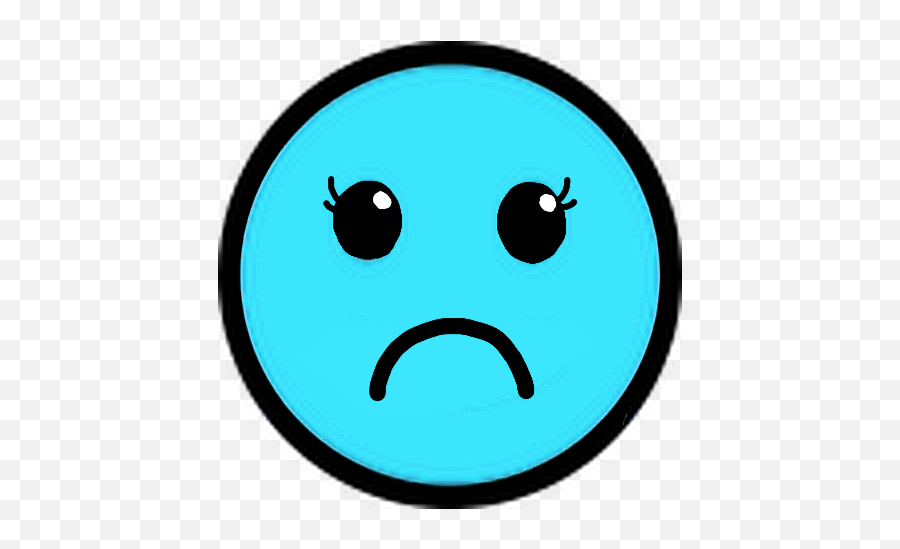 Emoji Sad Blue Remix Sticker - Dot,Blue Sad Emoji