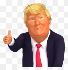 Trumpstickers Thumb - Donald Trump Thumbs Up Png Emoji,Thumb Up Emoji