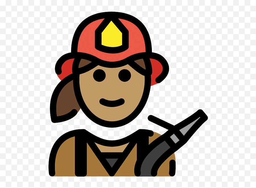 Woman Firefighter Emoji Clipart Free Download Transparent,Woman Emojis