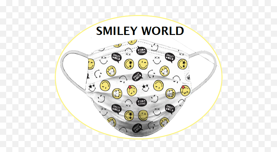 Smiley World Biomsk 10 Day Reusable Face Mask - Adults Dot Emoji,Emoticon Face Mask