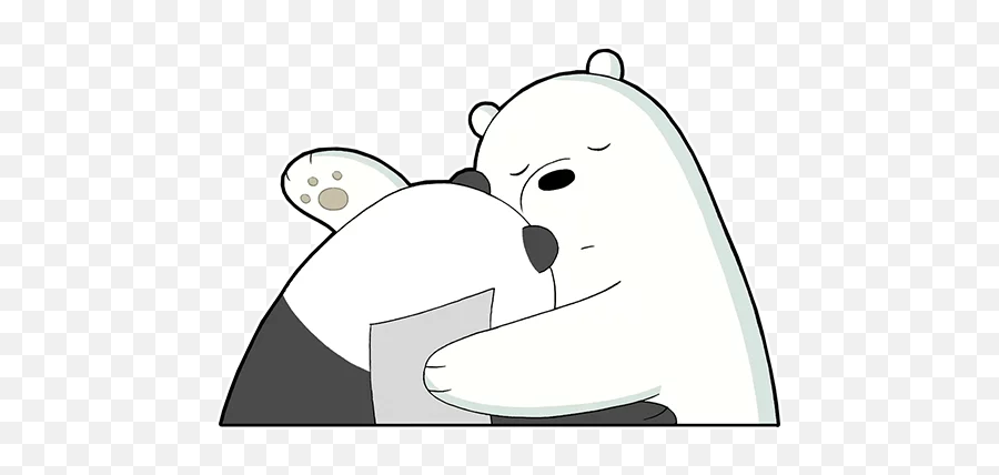 Telegram Sticker 7 From Collection We Bare Bears - Dot Emoji,We Bare Bears Emoji