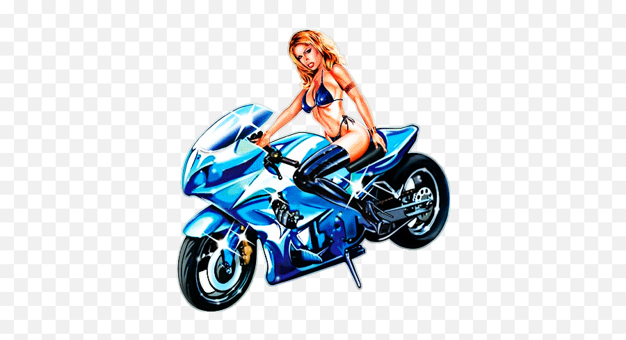 Motorcycle Sticker - Motorcycling Emoji,Girls Emoji Tank