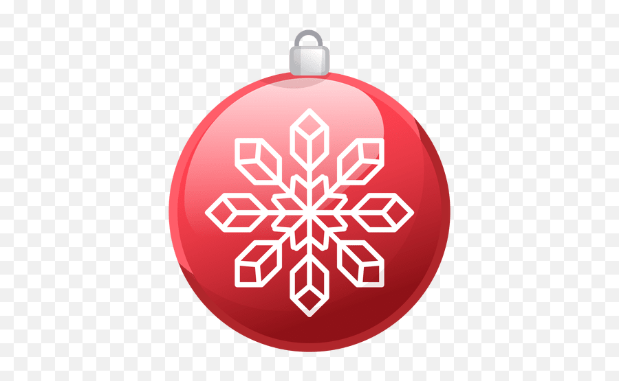 Shiny Red Christmas Ornament Icon - Transparent Christmas Ornament Icon Emoji,Emoticon Christmas Ornament