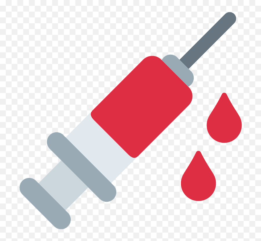 Syringe Emoji Clipart - Syringe Emoji Twitter,Blood Emoji Png