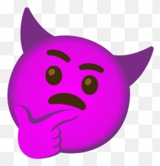 Emoji Mashup Bot On Twitter Demon - Angry Thinking U003du2026 Happy,Thinking Emoji With Gun