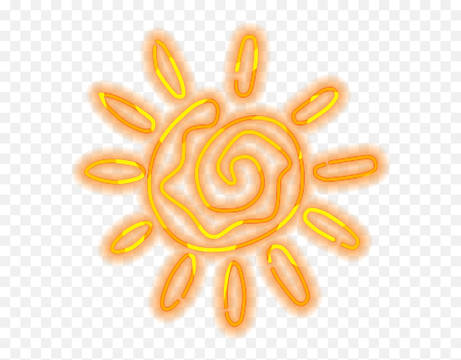 Sun Sunshine Glowing Neon Summer Ftestickers Freetoedit - Flower In Black Colour Emoji,Summer Emojis Sunglasses Watermelon
