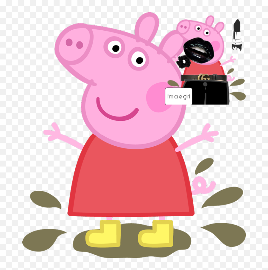 What Peppa Pig Is Better Sticker - Peppa Pig Muddy Puddles Emoji,Girl Pig Emoji