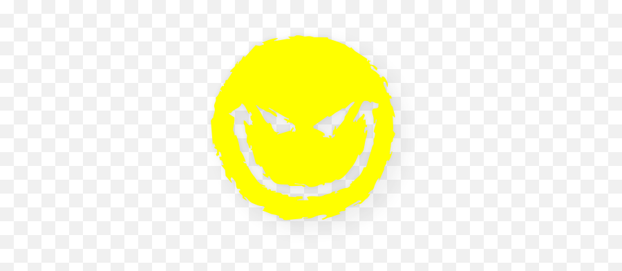 Evil Smiley Sticker 100mm Solid Wicked Devil Face Vinyl - Happy Emoji,Concerned Face Emoji