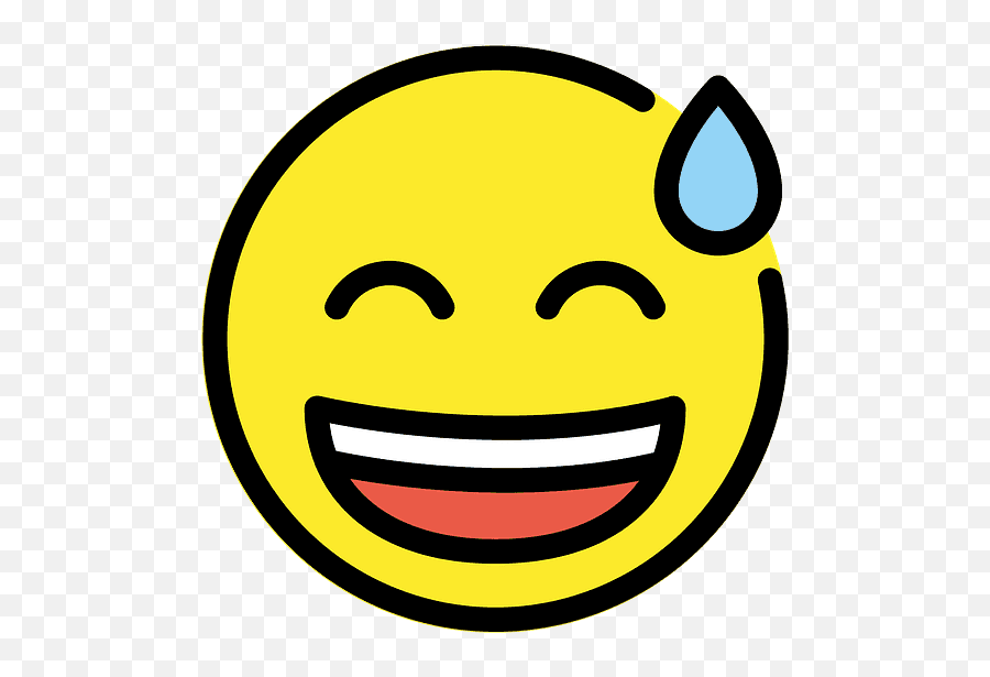 Grimacing Emoji - Wide Grin,Emoticon For Hope