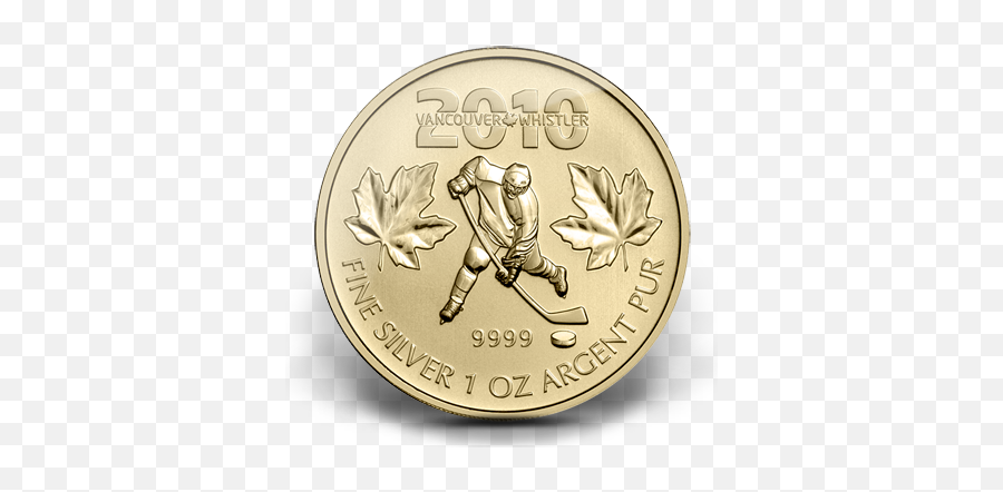 Fine Silver Gold Plated Coin - Canadian Olympic Hockey Gold Gold Maple Leaf Vancouver Olympics Emoji,Overtime Hockey Emotions