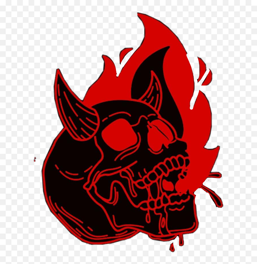 Creepy Horror Skeleton Aesthetic Art Red Black - Grunge Edgy Aesthetic Png Emoji,Black Emojis Aesthetics