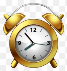 Golden Alarm Clock Png Transparent - Clip Art Golden Clock Emoji,Alarm Clock For Girls With Emojis