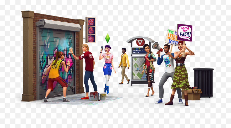 Top Ten Packs You Need In The Sims 4 - Sims 4 City Living Render Emoji,Sims 4 Emotions