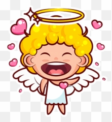 Baby Angel By Dona Walls - Sticker Maker For Whatsapp Stickers De Angeles Para Whatsapp Emoji,Emojis Baby Angel