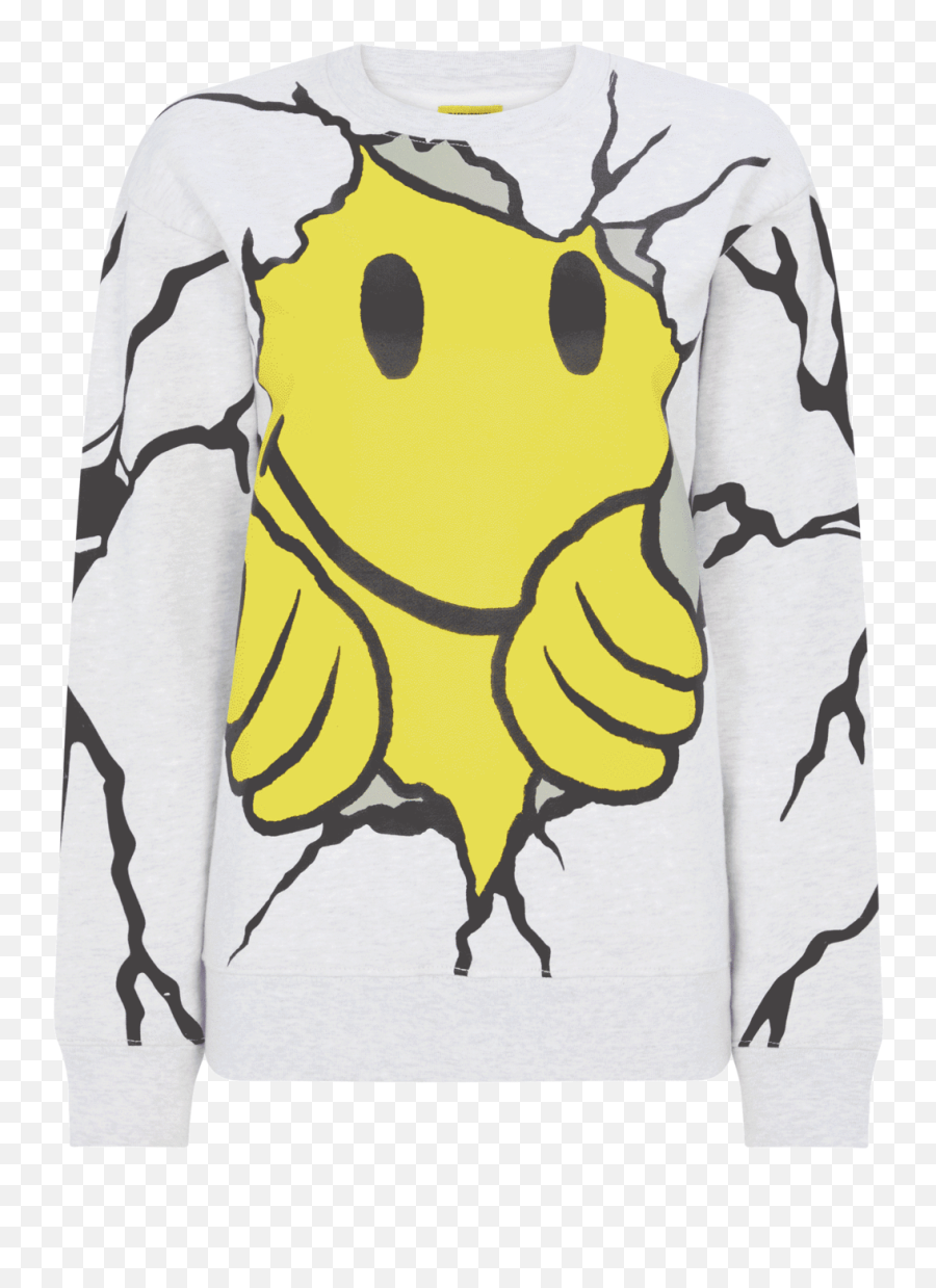 Smiley Dry Wall Breaker Sweatshirt - Chinatown Market Smiley Dry Wall Breaker Emoji,Emoticons Breakers