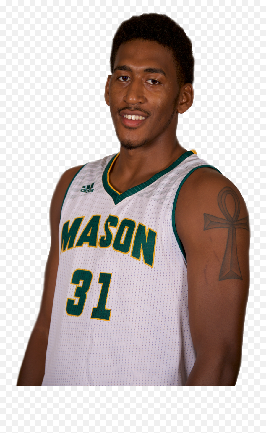 Jalen Jenkins - Menu0027s Basketball George Mason University Sleeveless Emoji,Nba Player Emoticon Tattoo