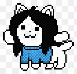 Pixel Art Gallery - Temmie Undertale Transparent Emoji,Cavegame.io Chat Emojis