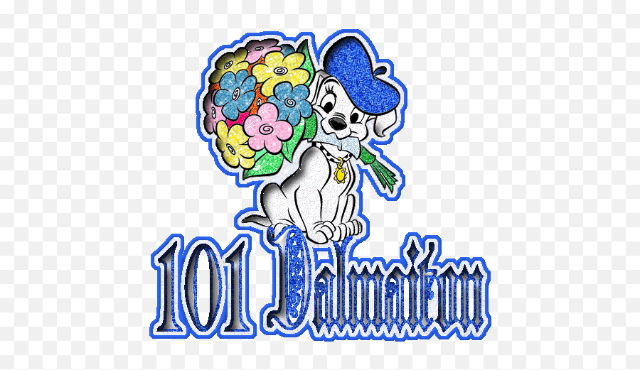 101 Dalmatians Glitter Gifs - Gif Animado De Los Dalmatas Emoji,Dalmatian Emoticon